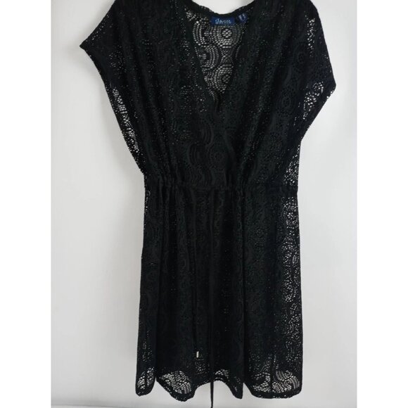 Spiaggia Dolce Womens Casual Beach Cover Up Sleeveless Top Black Size M NWT - Picture 2 of 5